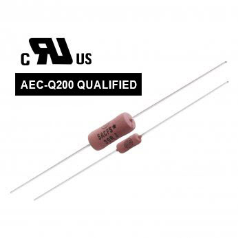 2 'FRS Fusible Resistor' product models with text AEC-Q200 QUALIFIED written on top