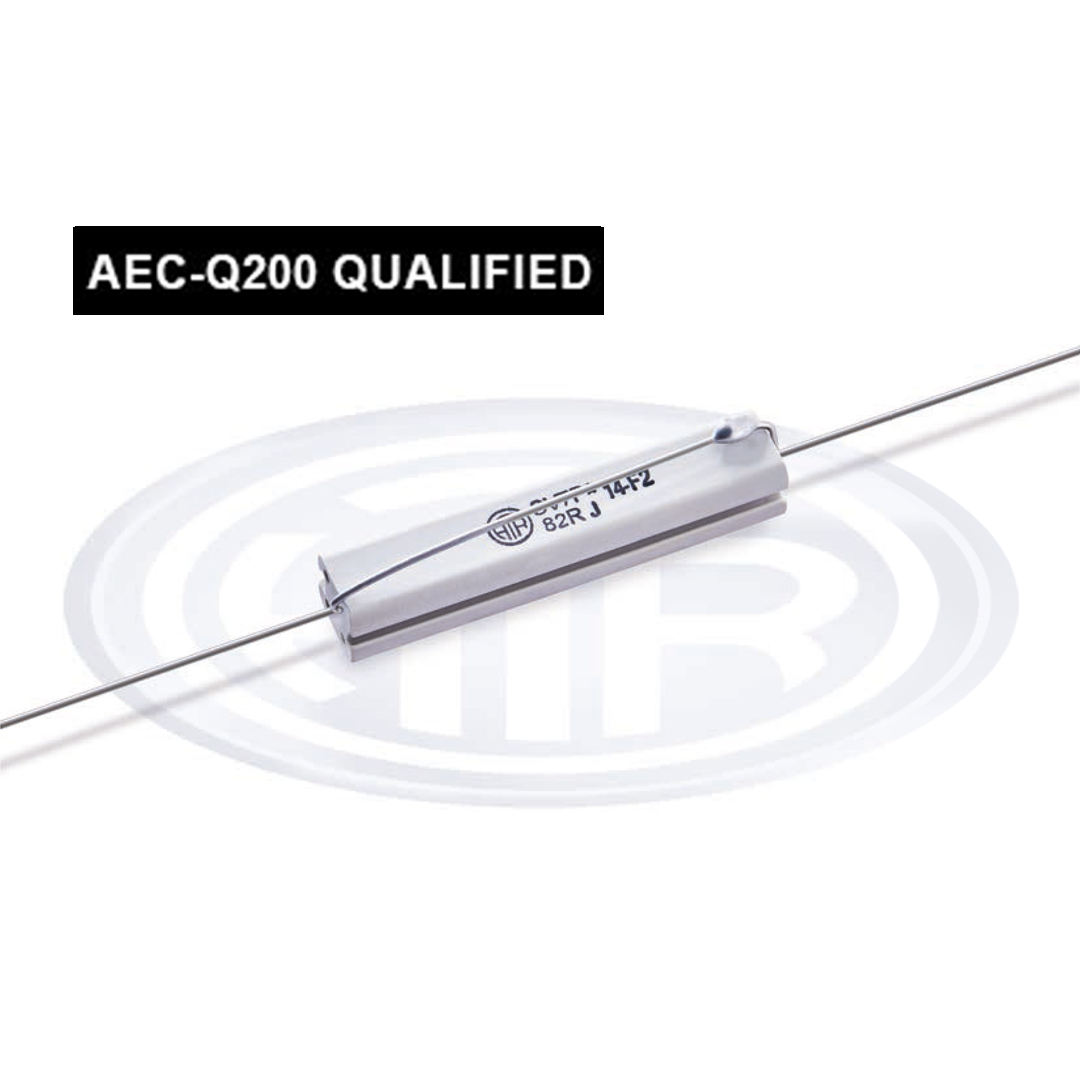 HSVF Resistor product model, with AEC-Q200 QUALIFIED text written on top